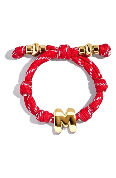 Baublebar Knotty Initial Bracelet In Red
