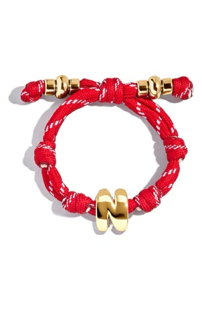 Baublebar Knotty Initial Bracelet In Red