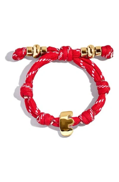 Baublebar Knotty Initial Bracelet In Red