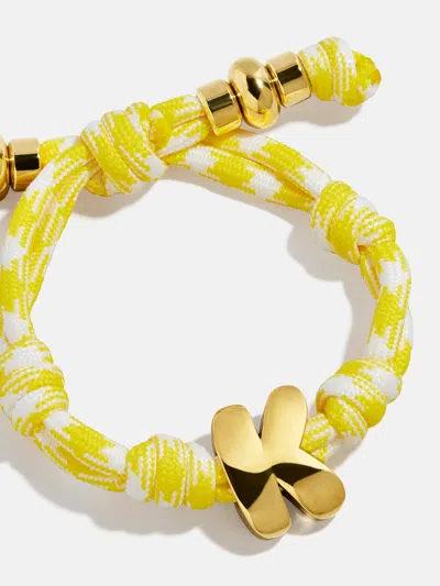 Baublebar Knotty Initial Custom Bracelet In Yellow
