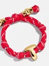 Baublebar Knotty Initial Custom Bracelet In Red