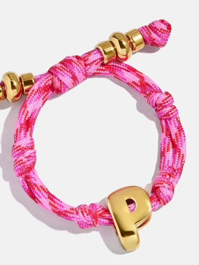 Baublebar Knotty Initial Custom Bracelet In Pink