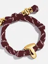 Baublebar Knotty Initial Custom Bracelet In Burgundy