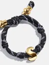 Baublebar Knotty Initial Custom Bracelet In Black