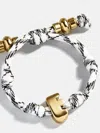 Baublebar Knotty Initial Custom Bracelet In White