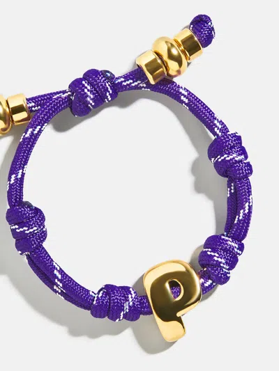 Baublebar Knotty Initial Custom Bracelet In Purple