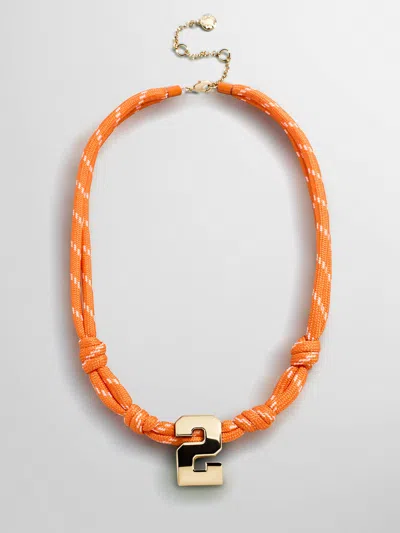 Baublebar Knotty Varsity Custom Necklace In Neutral