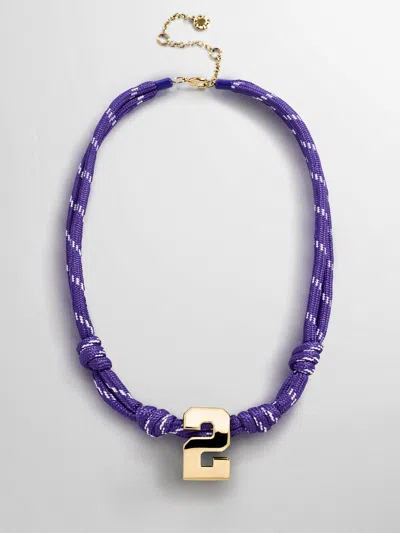Baublebar Knotty Varsity Custom Necklace In Orange