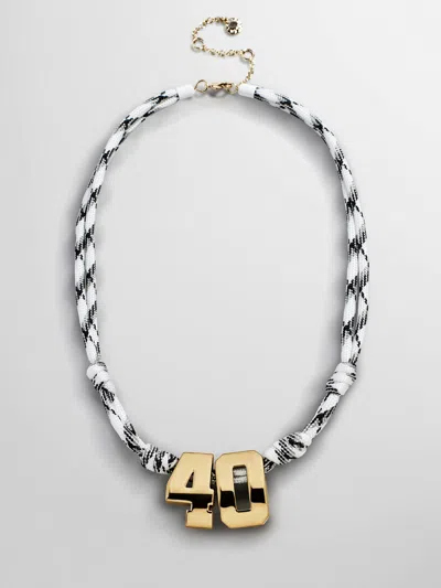 Baublebar Knotty Varsity Custom Necklace In Pattern