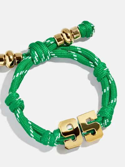 Baublebar Knotty Varsity Number Custom Bracelet In Green