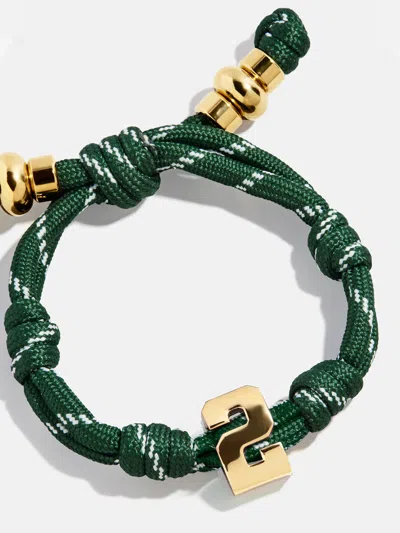 Baublebar Knotty Varsity Number Custom Bracelet In Green
