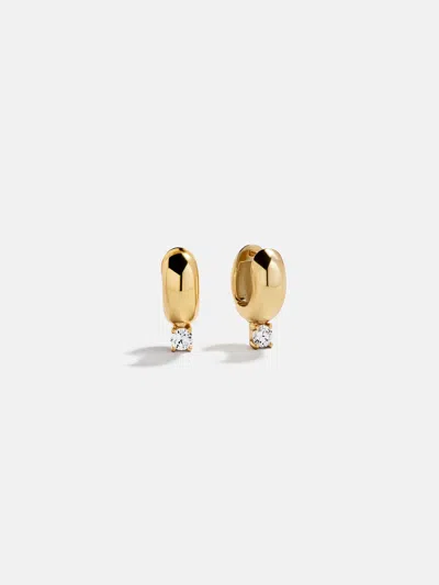 Baublebar Kourtney 18k Gold Huggie Earrings