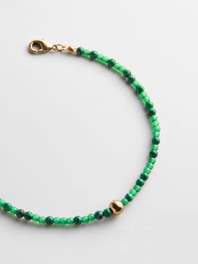 Baublebar Kyanna Semi-precious Waterproof Anklet In Green