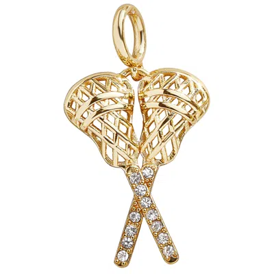 Baublebar Lacrosse Cluster Charm In Burgundy