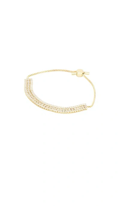 Baublebar Layered Crystal Pull Tie Bracelet In Gold
