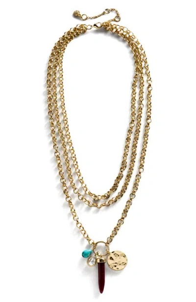 Baublebar Layered Pendant Necklace In Gold
