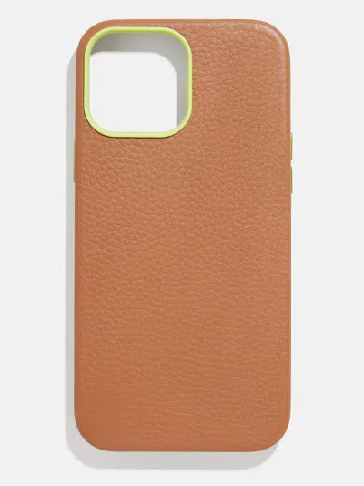 Baublebar Leather Phone Case In Brown
