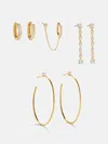 Baublebar Leighton 18k Gold Earring Set In Gold