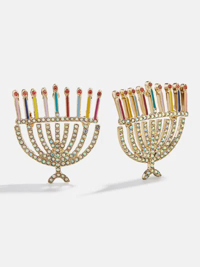 Baublebar Light The Candles Menorah Stud Earrings In Gold