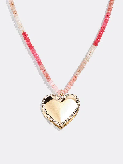 Baublebar Lil' Sweetheart Kids' Locket Necklace In Gold