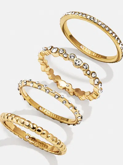 Baublebar Lily Ring Set In Gold