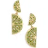 Baublebar Lime Slice Drop Earrings In Green