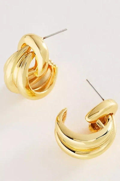 Baublebar Linda Knot Hoop Earrings In Gold