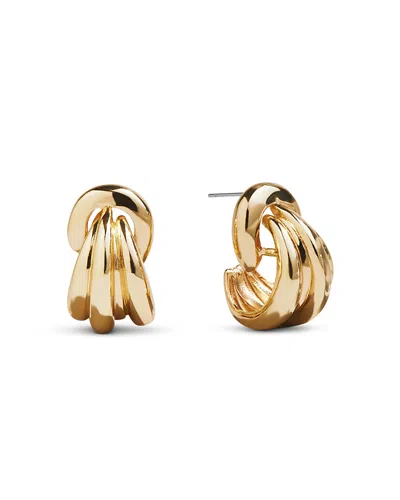Baublebar Linda Triple Row Huggie Hoop Earrings In Gold