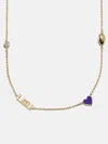 Baublebar Louisiana State University Spaced Charm Necklace In Gold