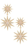 Baublebar Lyra Starburst Statement Earrnigs In Gold