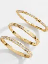 Baublebar Maddie 18k Gold Ring Set In Gold