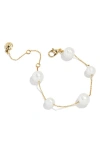 Baublebar Madeline Faux Pearl Bracelet In Gold