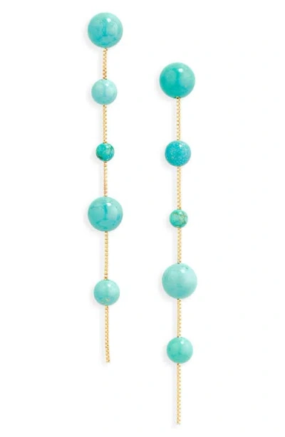 Baublebar Madeline Turquoise Bead Drop Earrings In Blue
