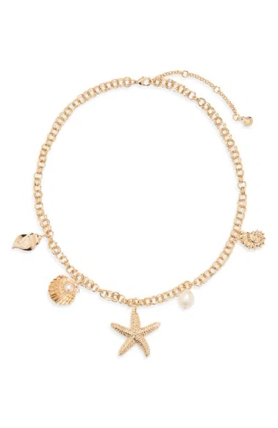 Baublebar Mariam Charm Necklace In Gold