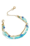Baublebar Mariana Layered Beaded Bracelet In Turquoise