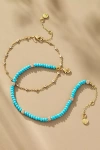 Baublebar Marina Beaded Anklets, Set Of 2