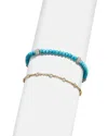 Baublebar Irina Set Of 2 Semiprecious Stone Anklets