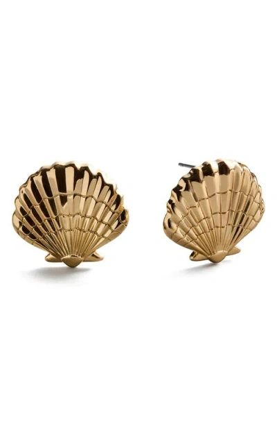 Baublebar Marina Gold Seashell Earrings