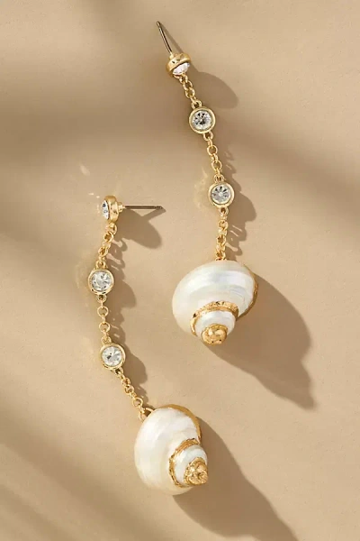 Baublebar Marina Shell Drop Earrings In Gold