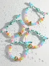 Baublebar Marjorie Waterproof Initial Bracelet In Multi