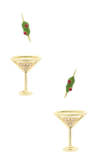 Baublebar Martini Earring Set In Gold