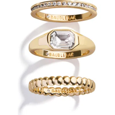 Baublebar Mary Set Of 3 Rings In Gold