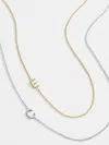 Baublebar Maya Brenner Asymmetrical Custom Initial Necklace In Gold