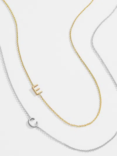 Baublebar Maya Brenner Asymmetrical Custom Initial Necklace In Gold