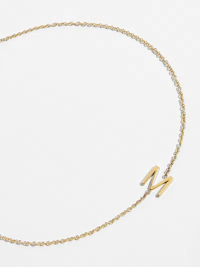 Baublebar Maya Brenner Mini Letter Bracelet In Gold