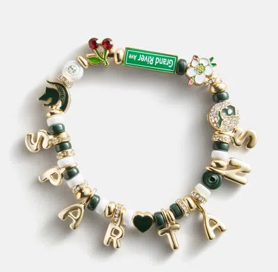 Baublebar Michigan State University Beaded Charm Bracelet