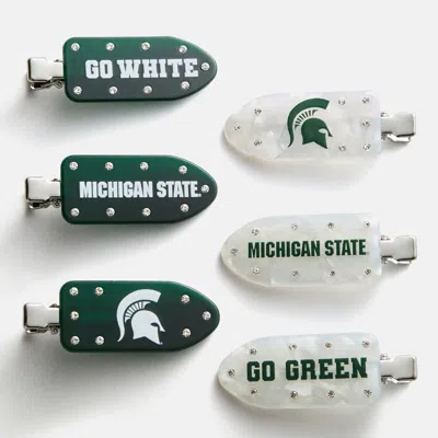 Baublebar Michigan State University Creaseless Hair Clip Set