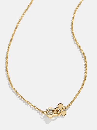 Baublebar Mickey Mouse & Minnie Mouse Disney Better Half Necklace In Gold