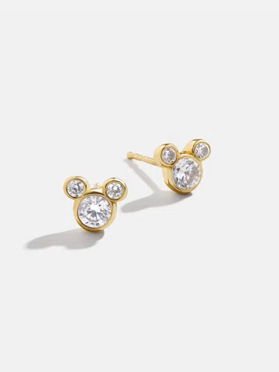 Baublebar Mickey Mouse Disney 18k Gold Plated Sterling Silver & Cubic Zirconia Studs