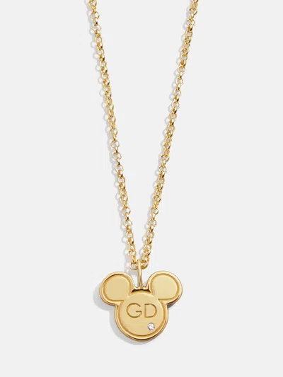 Baublebar Mickey Mouse Disney 18k Gold Plated Sterling Silver Initial Pendant Necklace